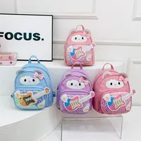 Kid'S Nylon Cartoon Cute Square Zipper Functional Backpack main image 1
