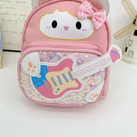 Kid'S Nylon Cartoon Cute Square Zipper Functional Backpack main image 2