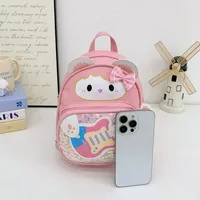 Kid'S Nylon Cartoon Cute Square Zipper Functional Backpack main image 4