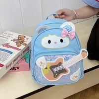 Kid'S Nylon Cartoon Cute Square Zipper Functional Backpack main image 3