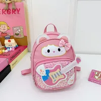 Kid'S Nylon Cartoon Cute Square Zipper Functional Backpack sku image 3