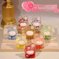 Internet Hot M Bean Lilisi Rabbit Head Oil Colorful M Bean Flash Decoration DIY Fashion Play Blind Box Creative Ornament main image 1