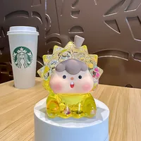 Cute Durian Flashing Luminous Doll Oil Quicksand Desktop Decoration Blind Box Blind Bag Doll Car Wholesale Gift sku image 2