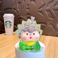 Cute Durian Flashing Luminous Doll Oil Quicksand Desktop Decoration Blind Box Blind Bag Doll Car Wholesale Gift sku image 3