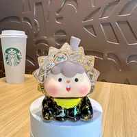 Cute Durian Flashing Luminous Doll Oil Quicksand Desktop Decoration Blind Box Blind Bag Doll Car Wholesale Gift sku image 6