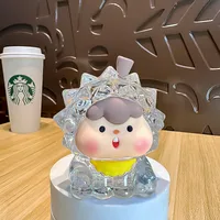 Cute Durian Flashing Luminous Doll Oil Quicksand Desktop Decoration Blind Box Blind Bag Doll Car Wholesale Gift sku image 7