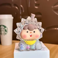 Cute Durian Flashing Luminous Doll Oil Quicksand Desktop Decoration Blind Box Blind Bag Doll Car Wholesale Gift sku image 11