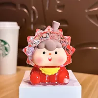 Cute Durian Flashing Luminous Doll Oil Quicksand Desktop Decoration Blind Box Blind Bag Doll Car Wholesale Gift sku image 12