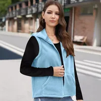 Women's Polar Fleece Zipper And Lapel Waistcoat main image 1