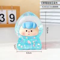 Acrylic Luminous Three-Dimensional Popular Fruit Baby Quicksand Small Ornaments Fruit Girl Oil Cartoon Creative DIY Fashion sku image 1