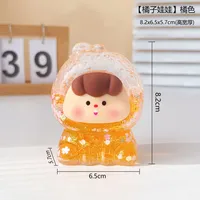 Acrylic Luminous Three-Dimensional Popular Fruit Baby Quicksand Small Ornaments Fruit Girl Oil Cartoon Creative DIY Fashion sku image 2