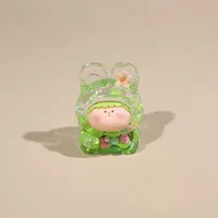 Internet Hot M Bean Lilisi Rabbit Head Oil Colorful M Bean Flash Decoration DIY Fashion Play Blind Box Creative Ornament main image 2