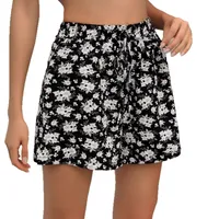 Leisure Summer Floral Print Elastic Waistband Shorts main image 5