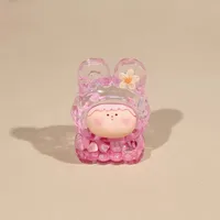 Internet Hot M Bean Lilisi Rabbit Head Oil Colorful M Bean Flash Decoration DIY Fashion Play Blind Box Creative Ornament main image 3