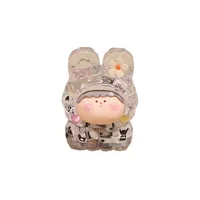 Internet Hot M Bean Lilisi Rabbit Head Oil Colorful M Bean Flash Decoration DIY Fashion Play Blind Box Creative Ornament main image 4