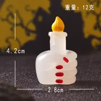 Halloween Luminous Ornaments Stone Tablet Pumpkin Micro Landscape Small Ornaments Car Central Control Decorative Luminous Ornaments sku image 2