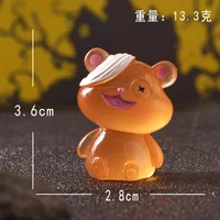 Halloween Luminous Ornaments Stone Tablet Pumpkin Micro Landscape Small Ornaments Car Central Control Decorative Luminous Ornaments sku image 6
