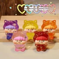 Tiktok Same Style Thin And Glittering Dried Flower Fox Cute Unforgettable Fantasy Oil Quicksand Decoration Creative Toy Gift Essentials main image 2
