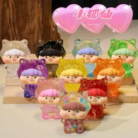 Tiktok Same Style Thin And Glittering Dried Flower Fox Cute Unforgettable Fantasy Oil Quicksand Decoration Creative Toy Gift Essentials main image 1