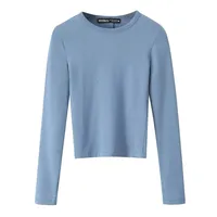 Women's Clothing Hot Sale At  Modal Blended Long-Sleeved T-shirt sku image 15