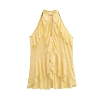 Women's Clothing Ins Internet Hot Laminated Decoration Bow Hanging Collar Top main image 4