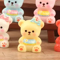 Three-Dimensional Bear DIY Hairpin Ornament Cream Glue Ornament Accessories Resin Accessory Material Package Wholesale main image 2