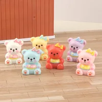 Three-Dimensional Bear DIY Hairpin Ornament Cream Glue Ornament Accessories Resin Accessory Material Package Wholesale main image 3