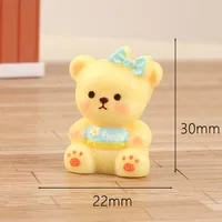 Three-Dimensional Bear DIY Hairpin Ornament Cream Glue Ornament Accessories Resin Accessory Material Package Wholesale sku image 4