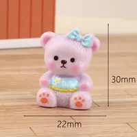 Three-Dimensional Bear DIY Hairpin Ornament Cream Glue Ornament Accessories Resin Accessory Material Package Wholesale sku image 5