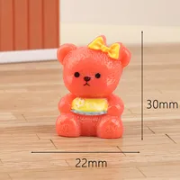 Three-Dimensional Bear DIY Hairpin Ornament Cream Glue Ornament Accessories Resin Accessory Material Package Wholesale sku image 6