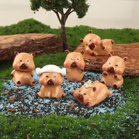Capabala Three-Dimensional Doll Ornaments Resin Accessories Capybara Creative Keychain Pendant DIY Cream Glue Material main image 1
