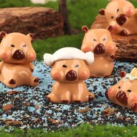 Capabala Three-Dimensional Doll Ornaments Resin Accessories Capybara Creative Keychain Pendant DIY Cream Glue Material main image 2