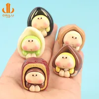Resin Three-Dimensional Melon Seeds Baby DIY Ornament Accessories Keychain Car Red Dates Decoration Cute Grain Trendy Decoration main image 1