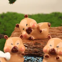 Capabala Three-Dimensional Doll Ornaments Resin Accessories Capybara Creative Keychain Pendant DIY Cream Glue Material main image 3