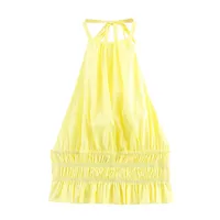 Women's Clothing Ins Internet Hot Sexy Hanging Collar Top sku image 3