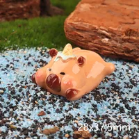 Capabala Three-Dimensional Doll Ornaments Resin Accessories Capybara Creative Keychain Pendant DIY Cream Glue Material sku image 5
