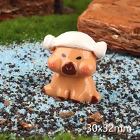 Capabala Three-Dimensional Doll Ornaments Resin Accessories Capybara Creative Keychain Pendant DIY Cream Glue Material sku image 6