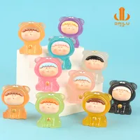 Luminous Three-Dimensional Bear Bell Dog Resin DIY Ornament Accessories Desktop Micro Landscape Ornaments Keychain Pendant main image 1