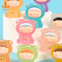 Luminous Three-Dimensional Bear Bell Dog Resin DIY Ornament Accessories Desktop Micro Landscape Ornaments Keychain Pendant main image 3