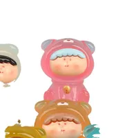 Luminous Three-Dimensional Bear Bell Dog Resin DIY Ornament Accessories Desktop Micro Landscape Ornaments Keychain Pendant main image 5