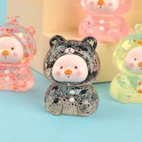 Resin Three-Dimensional Cartoon Glitter Animal Pig Face DIY Ornament Accessories Car Desktop Decoration Keychain Material main image 4