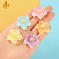 Luminous Gradient Plumeria Rubra Resin Accessories Cream Glue DIY Headdress Phone Case Refridgerator Magnets Beauty Patch main image 1