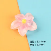 Luminous Gradient Plumeria Rubra Resin Accessories Cream Glue DIY Headdress Phone Case Refridgerator Magnets Beauty Patch sku image 1