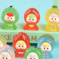 New Luminous Three-Dimensional Fruit Baby DIY Ornament Accessories Keychain Car Pendant Children's Fun Hand Play Hand Pieces main image 2