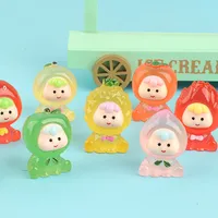 New Luminous Three-Dimensional Fruit Baby DIY Ornament Accessories Keychain Car Pendant Children's Fun Hand Play Hand Pieces main image 3