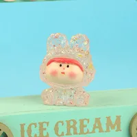 Three-Dimensional Glitter Girl Decoration Resin Jewelry Accessories Tik Tok Live Stream Cute Tablet Desktop Decoration Small Gift Wholesale sku image 4