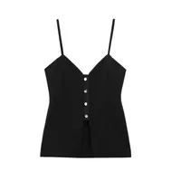 Women's Clothing  Ins Popular Crepe Sling Top sku image 3