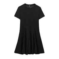 Women's Clothing  Popular New Women's Clothing Classic Fashion Wave Wide Swing Dress sku image 1