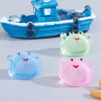 Simulation Little Crab Mini Fish Bowl Landscaping Micro Landscape Decoration Decoration Luminous Resin Accessories DIY Ornament Wholesale main image 2