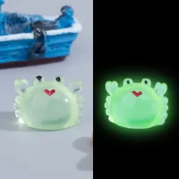 Simulation Little Crab Mini Fish Bowl Landscaping Micro Landscape Decoration Decoration Luminous Resin Accessories DIY Ornament Wholesale sku image 1
